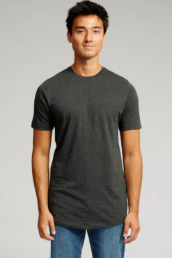 Long T-shirt - Mørkegrå
