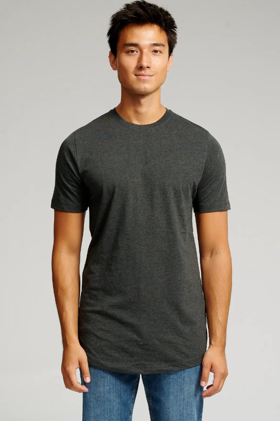 Long T-shirt - Mørkegrå