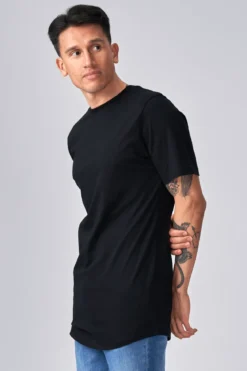 Long T-shirt - Sort