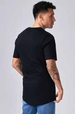 Long T-shirt - Sort