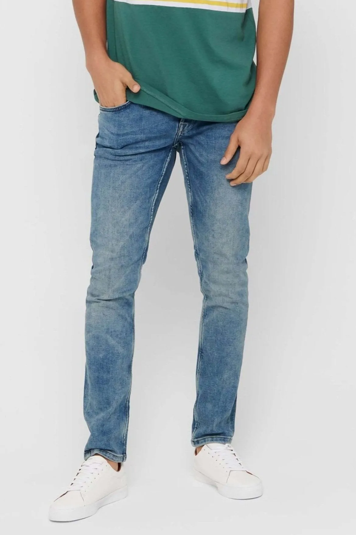 Loom Stretch Jeans - Denim Blue