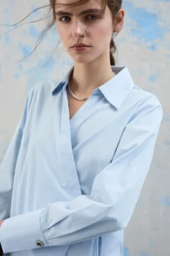 Lumi V-Neck Slå-om Top - Nantucket Breeze