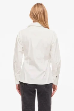 Lumi V-Neck Wrap Top - Snow White