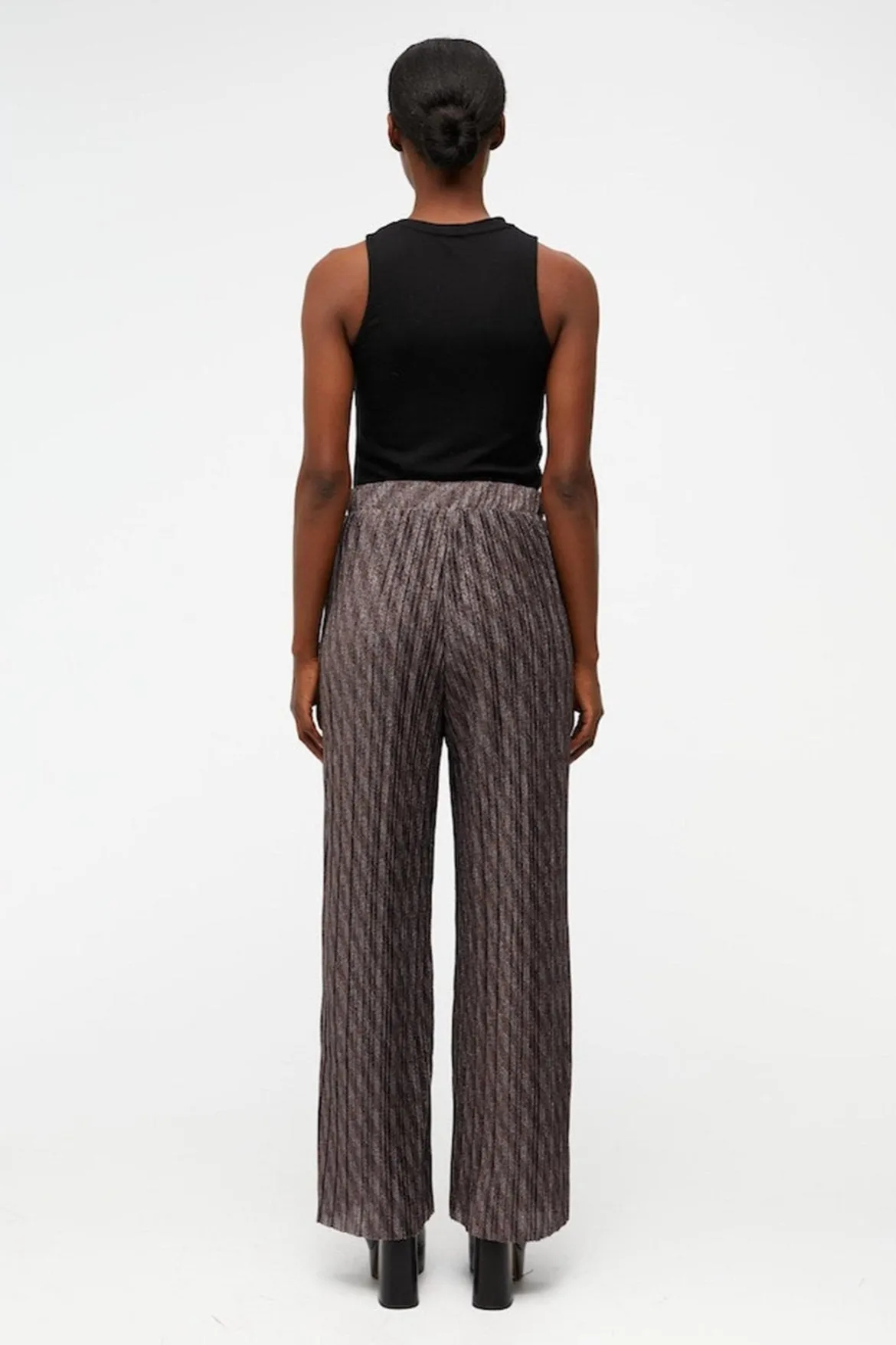 Lux High Waist Bukser - Sort