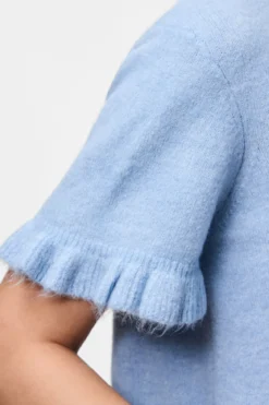 Lydia Frill Strik Cardigan - Cashmere Blue