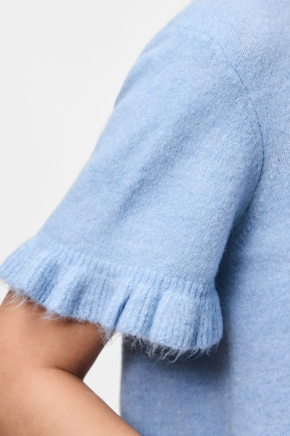 Lydia Frill Strik Cardigan - Cashmere Blue