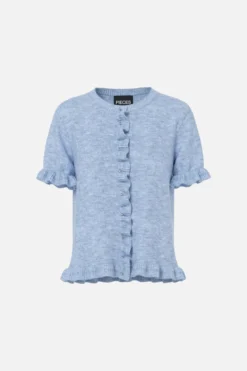 Lydia Frill Strik Cardigan - Cashmere Blue