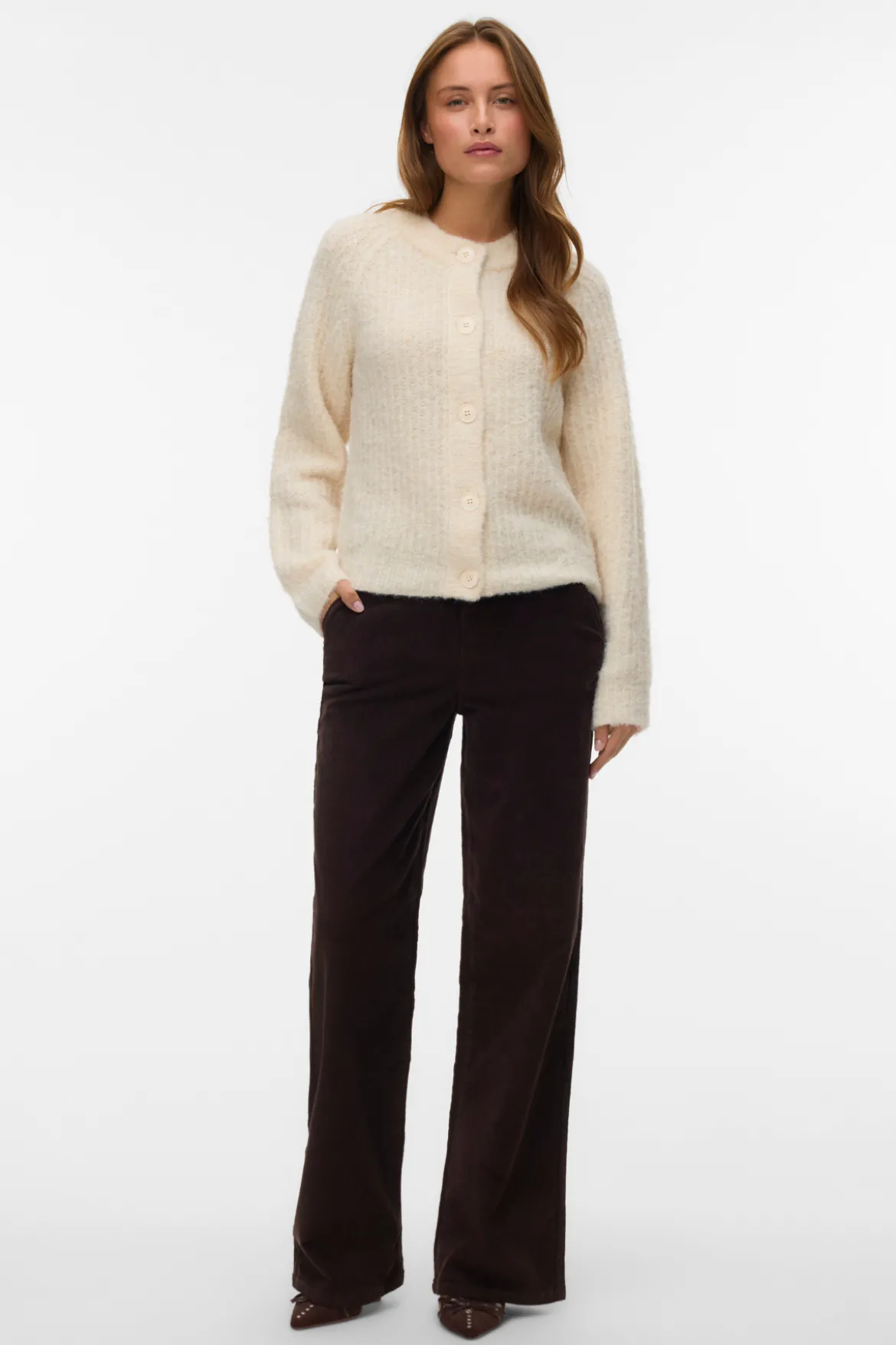 Margot Wide Corduroy Bukser - Chocolate Torte