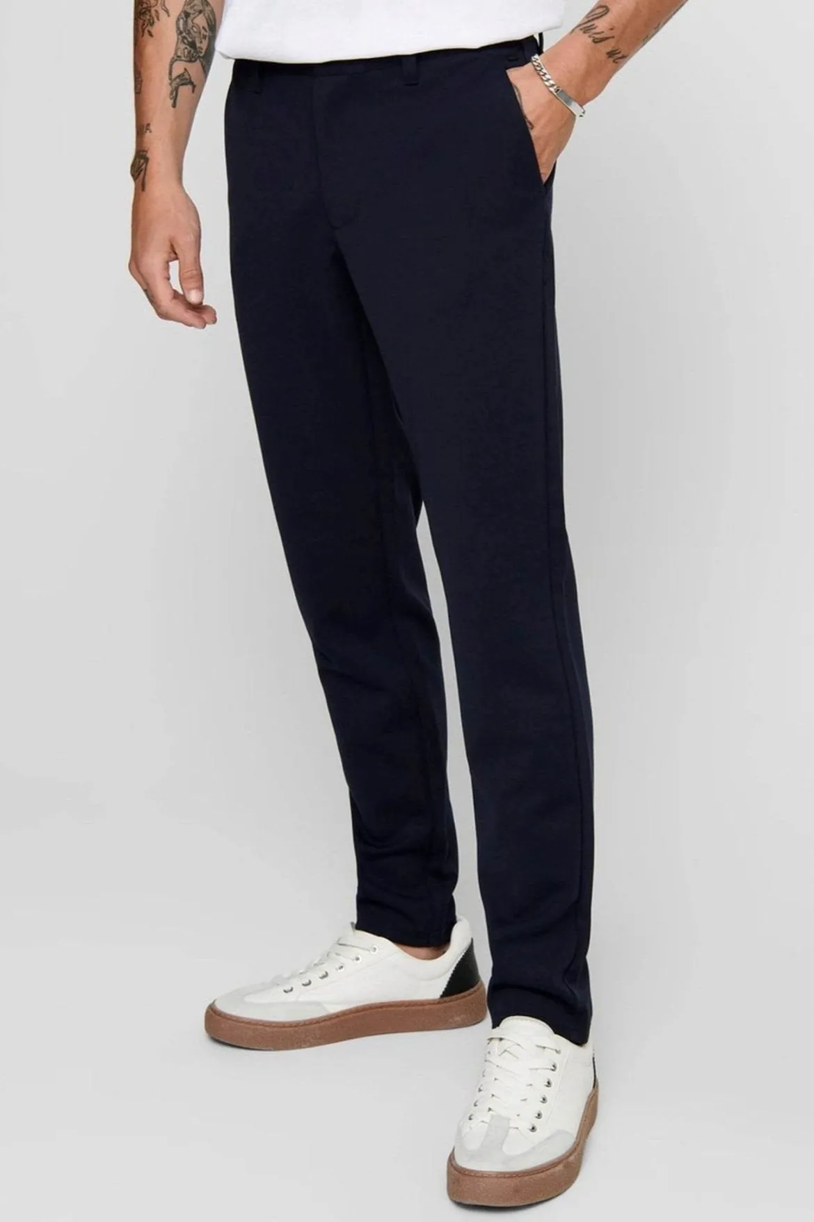 Mark Pants - Navy (stræk bukser)