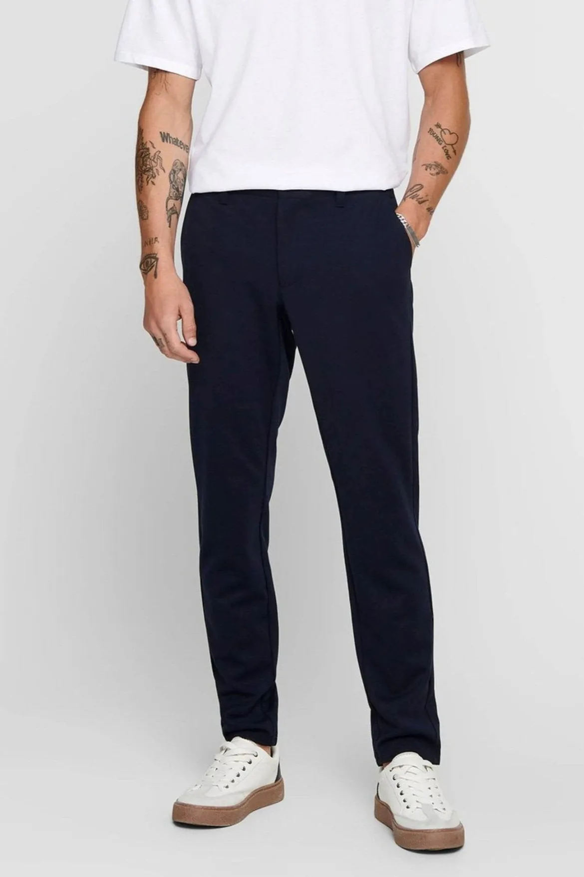 Mark Pants - Navy (stræk bukser)