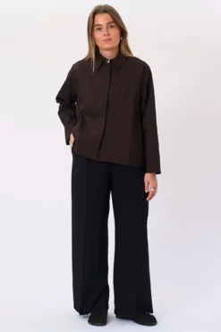 Mavis Short Jacket - Mørkebrun