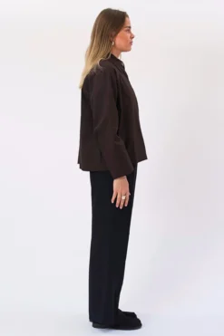 Mavis Short Jacket - Mørkebrun