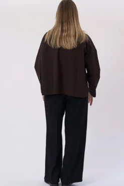 Mavis Short Jacket - Mørkebrun