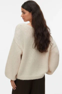 Maybe Ls 2way V-Neck Pullover - Birch