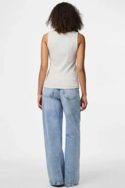 May Tank Top - Light Grey Melange