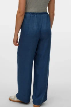 Melaney Loose Pant - Dark Denim Melange