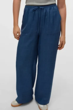 Melaney Loose Pant - Dark Denim Melange