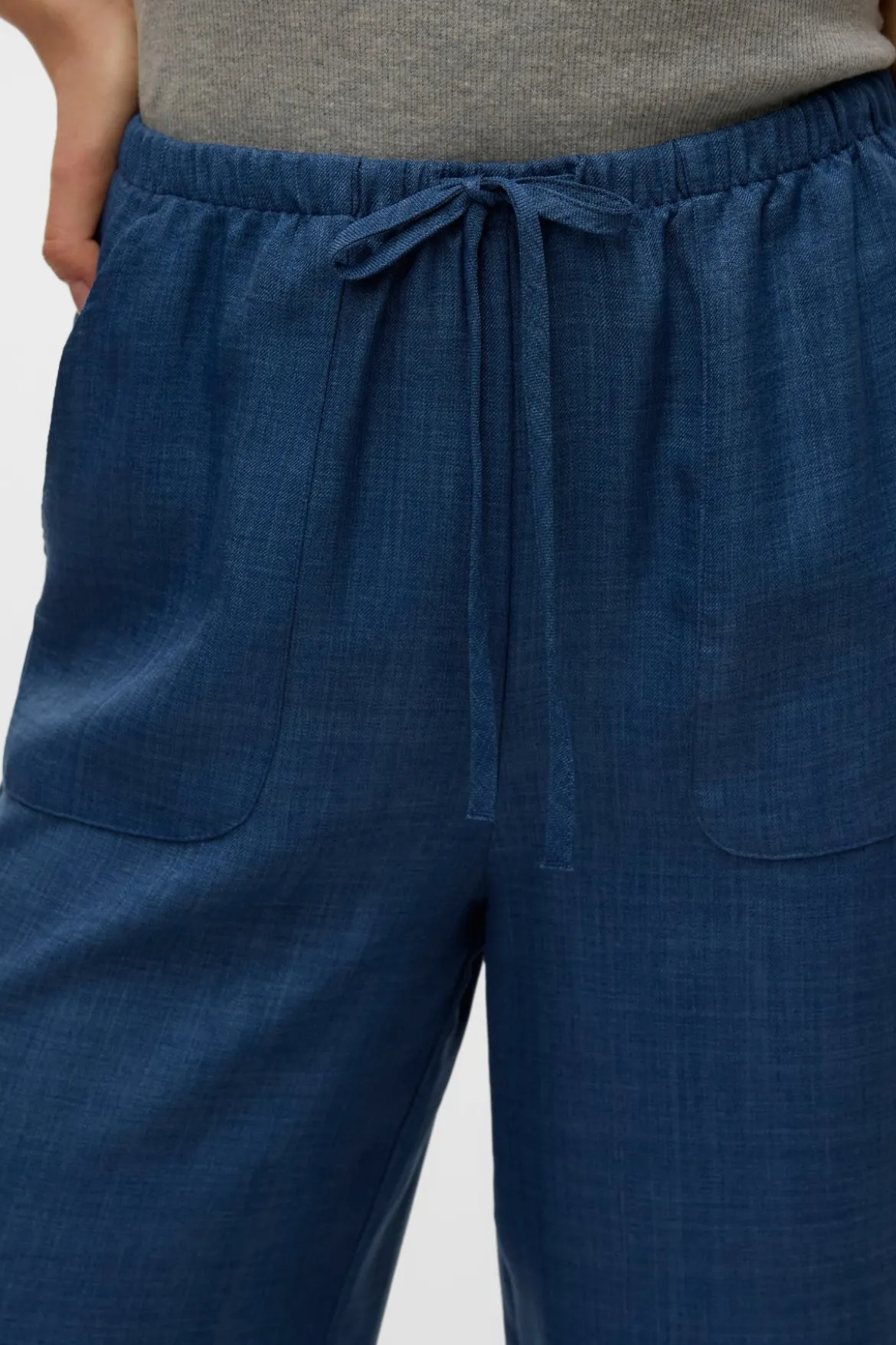 Melaney Loose Pant - Dark Denim Melange