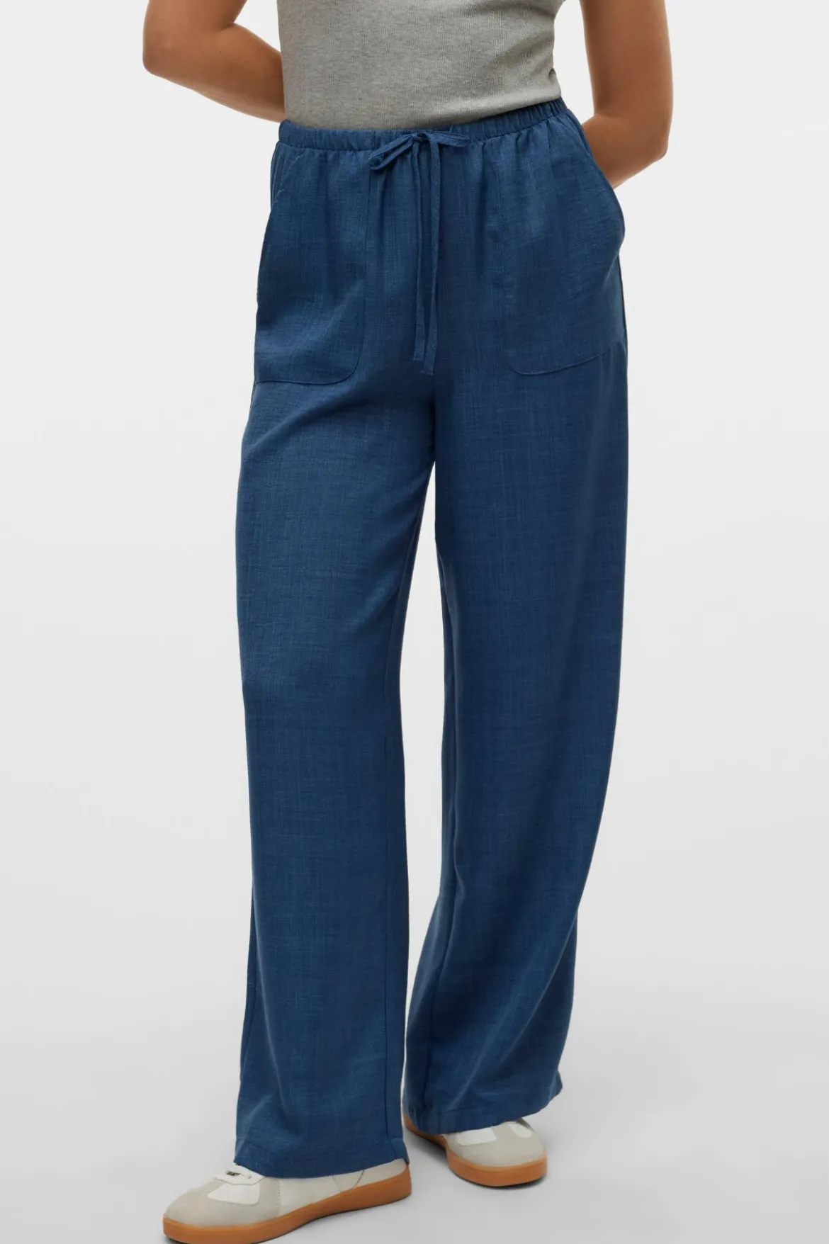Melaney Loose Pant - Dark Denim Melange