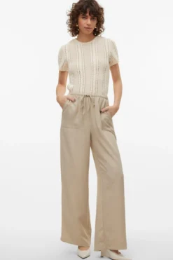 Melaney Loose Pant - Overcast Melange