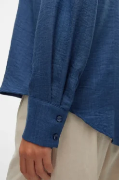 Melaney Queeny Shirt - Dark Denim Melange
