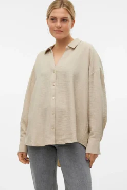 Melaney Queeny Shirt - Overcast Melange