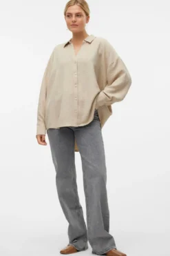 Melaney Queeny Shirt - Overcast Melange
