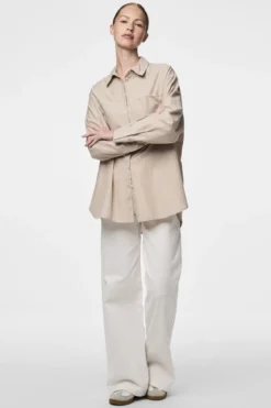 Melia Loose Shirt - Crockery