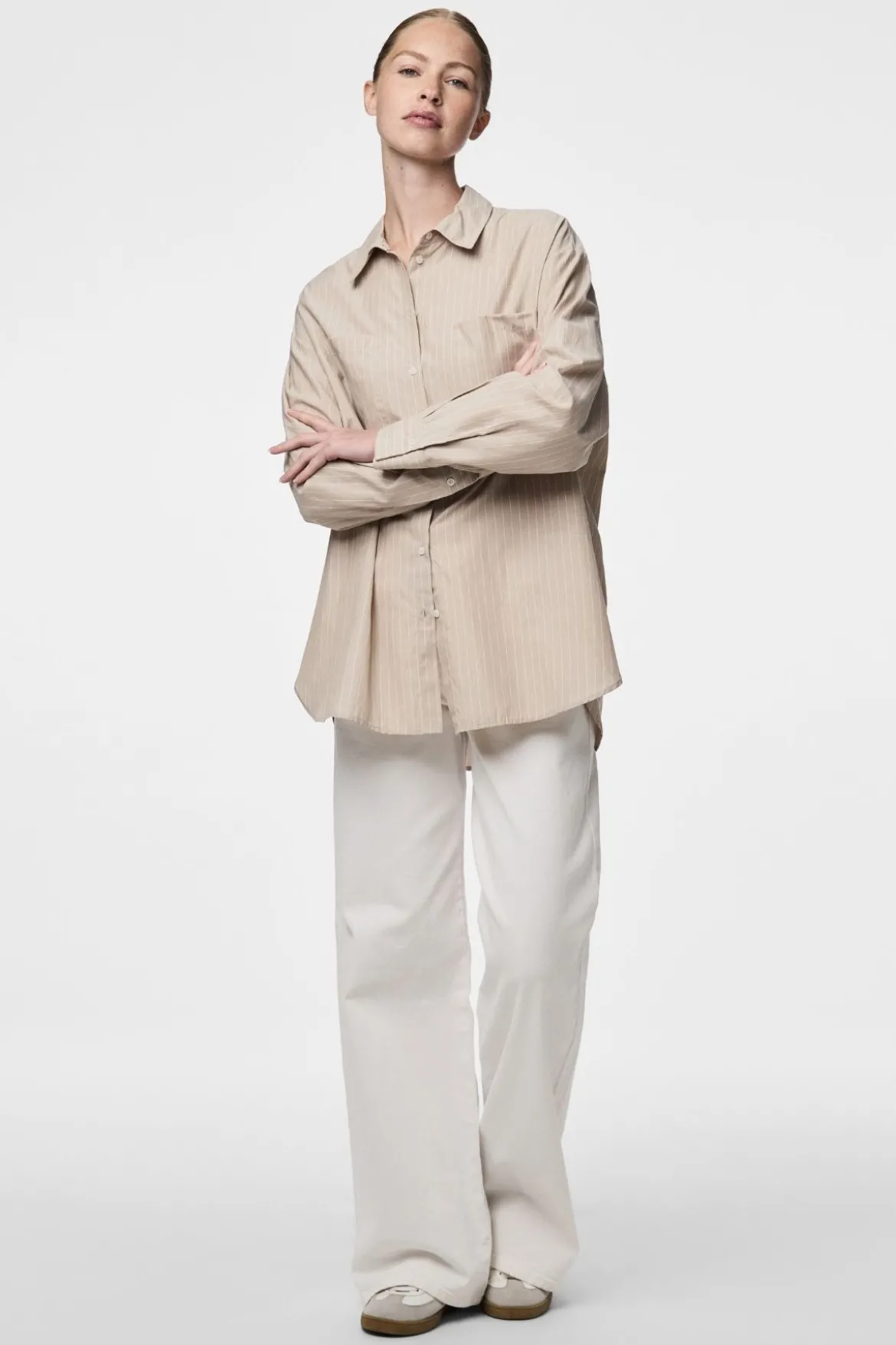 Melia Loose Shirt - Crockery