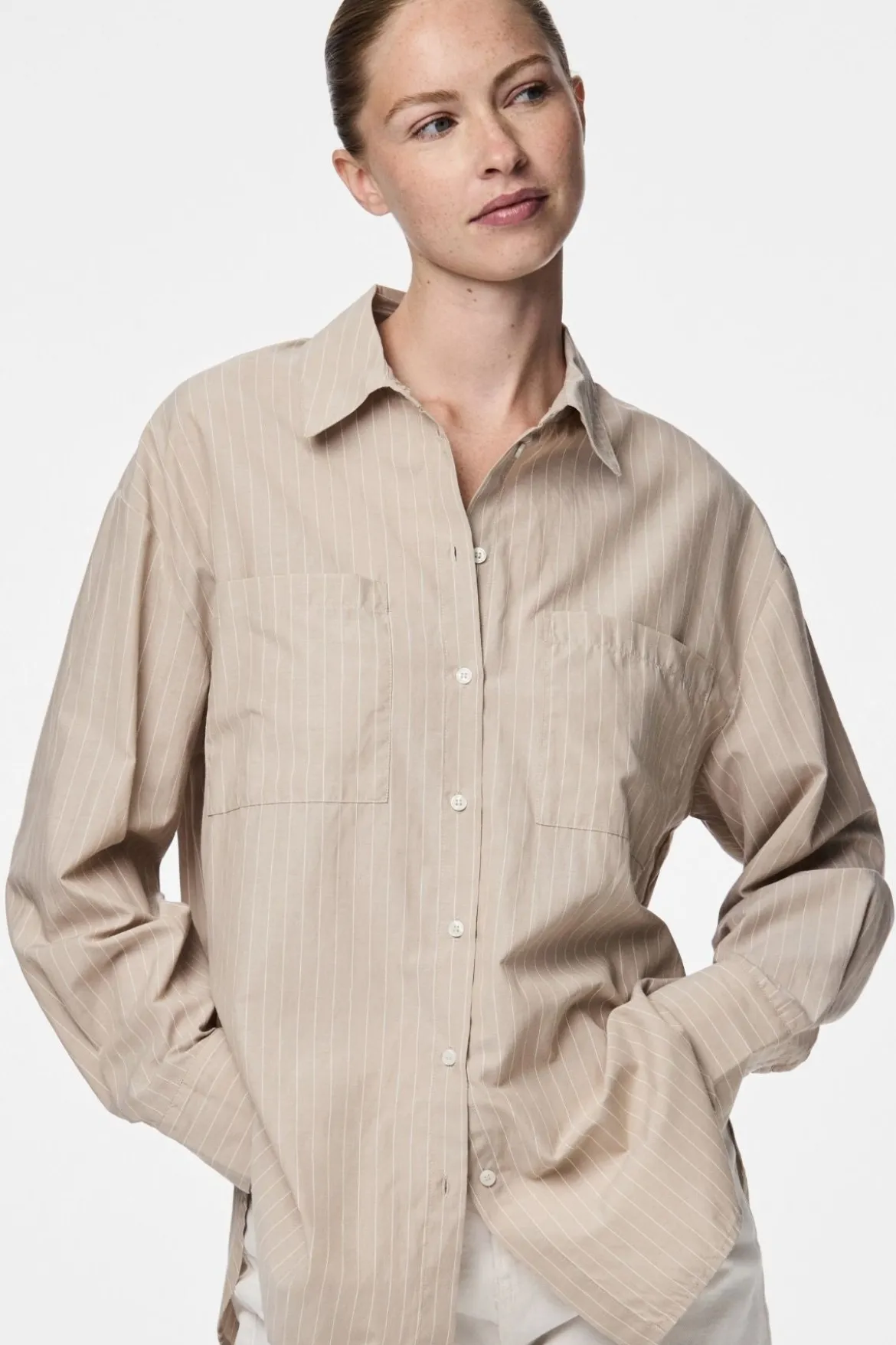 Melia Loose Shirt - Crockery