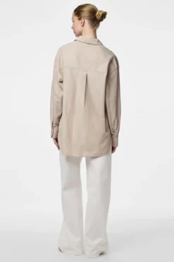 Melia Loose Shirt - Crockery