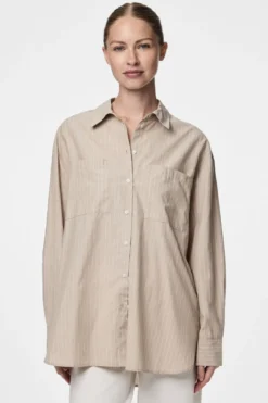 Melia Loose Shirt - Crockery
