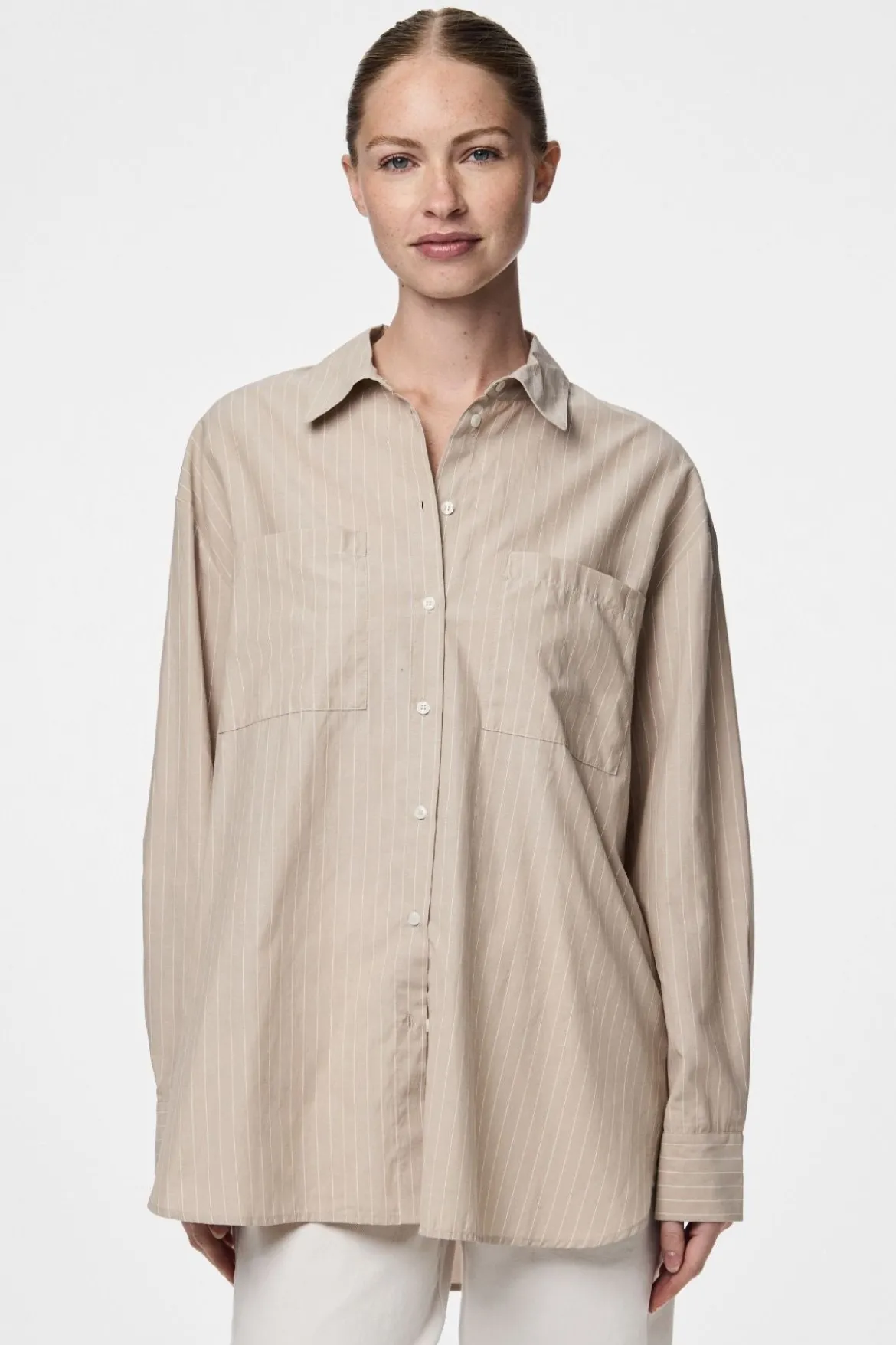 Melia Loose Shirt - Crockery