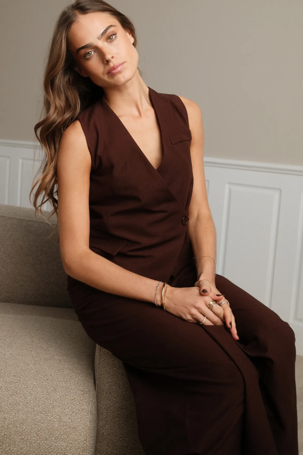 Melissa Vest - Brun