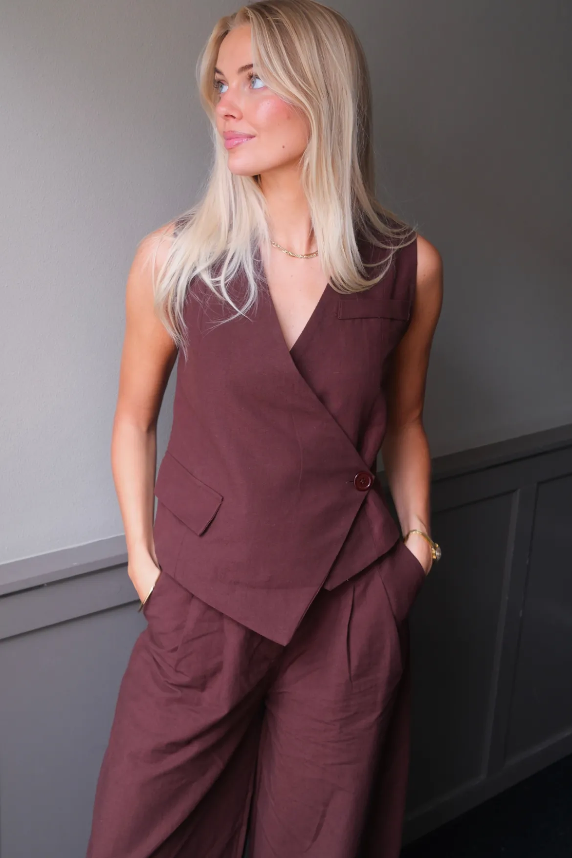 Melissa Vest - Brun