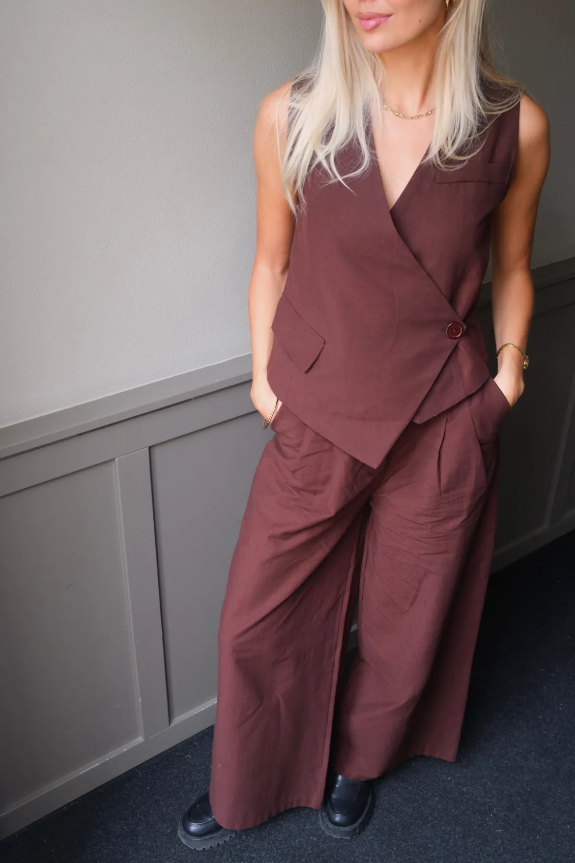 Melissa Vest - Brun
