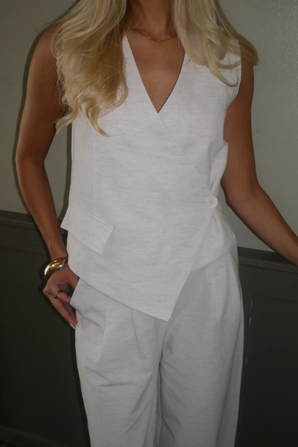 Melissa Vest - Lysegrå