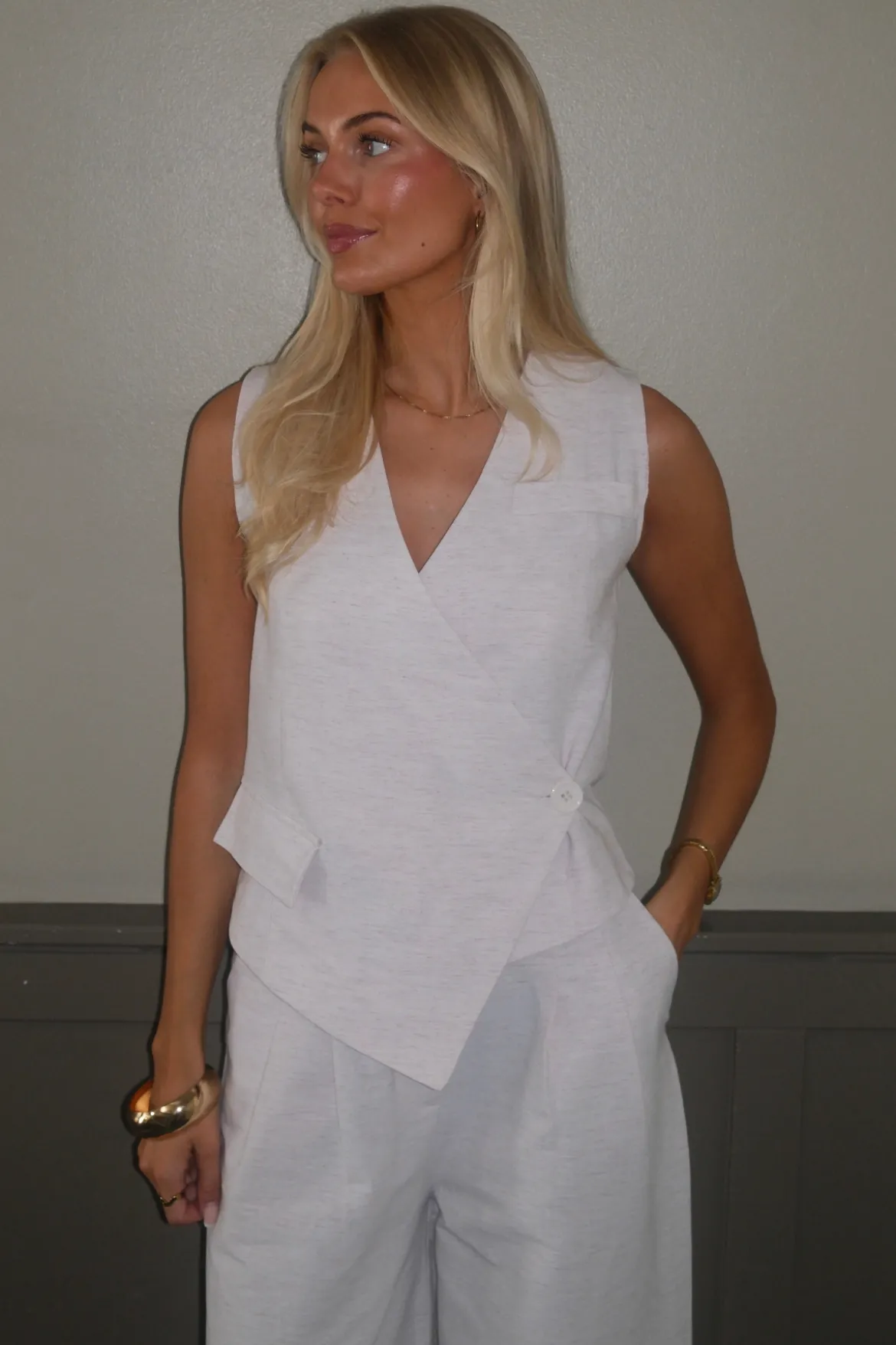 Melissa Vest - Lysegrå