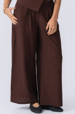 Melissa Wide Pants - Brun