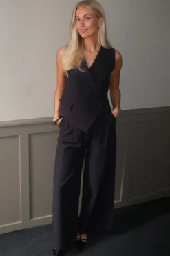 Melissa Wide Pants - Sort