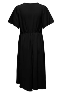 Mette Wrap Maxi Kjole - Sort