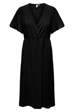 Mette Wrap Maxi Kjole - Sort