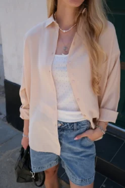 Mia Skjorte - Beige
