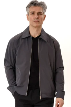 Milan Zipper Jacket - Indigo