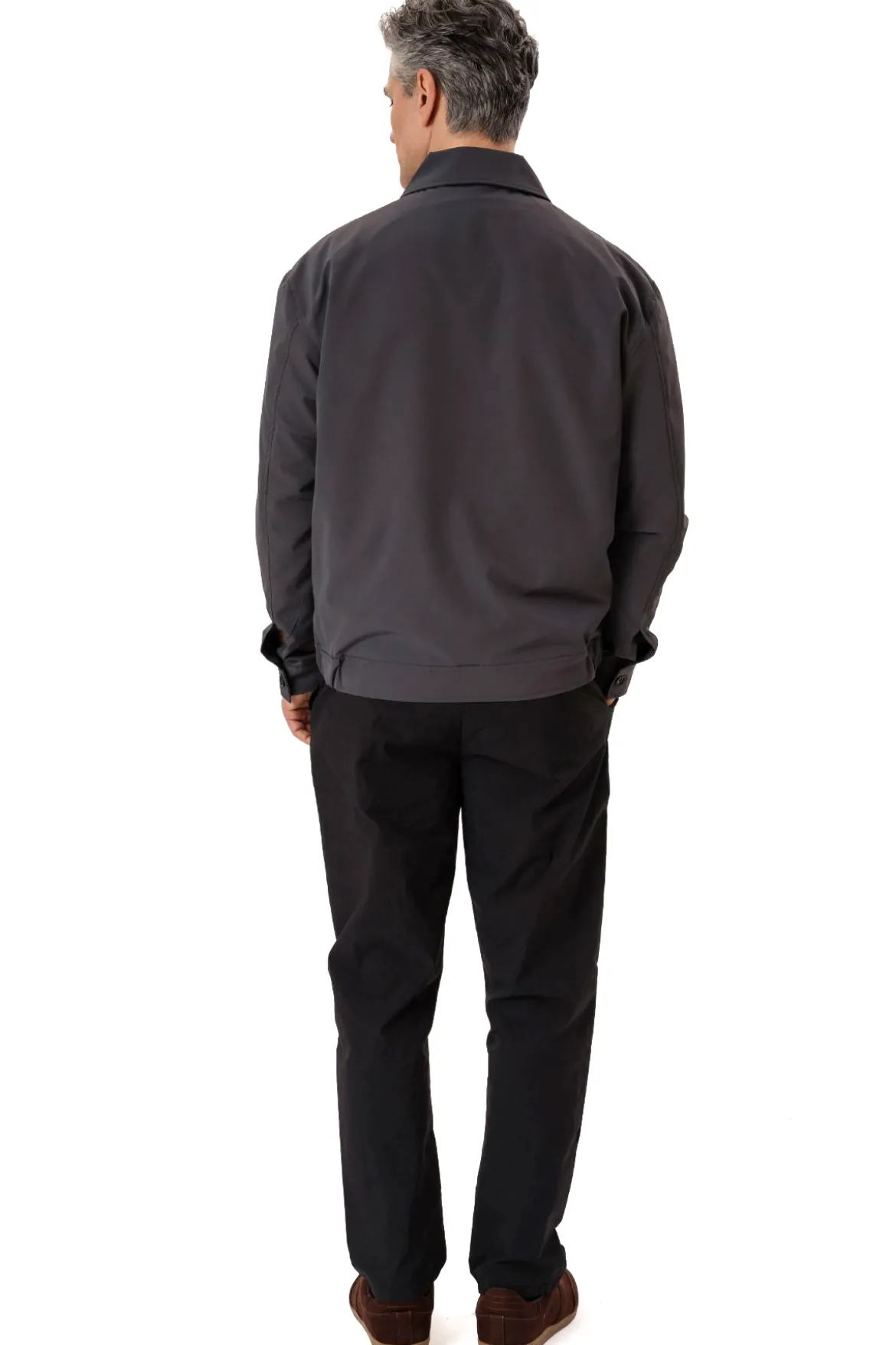 Milan Zipper Jacket - Indigo