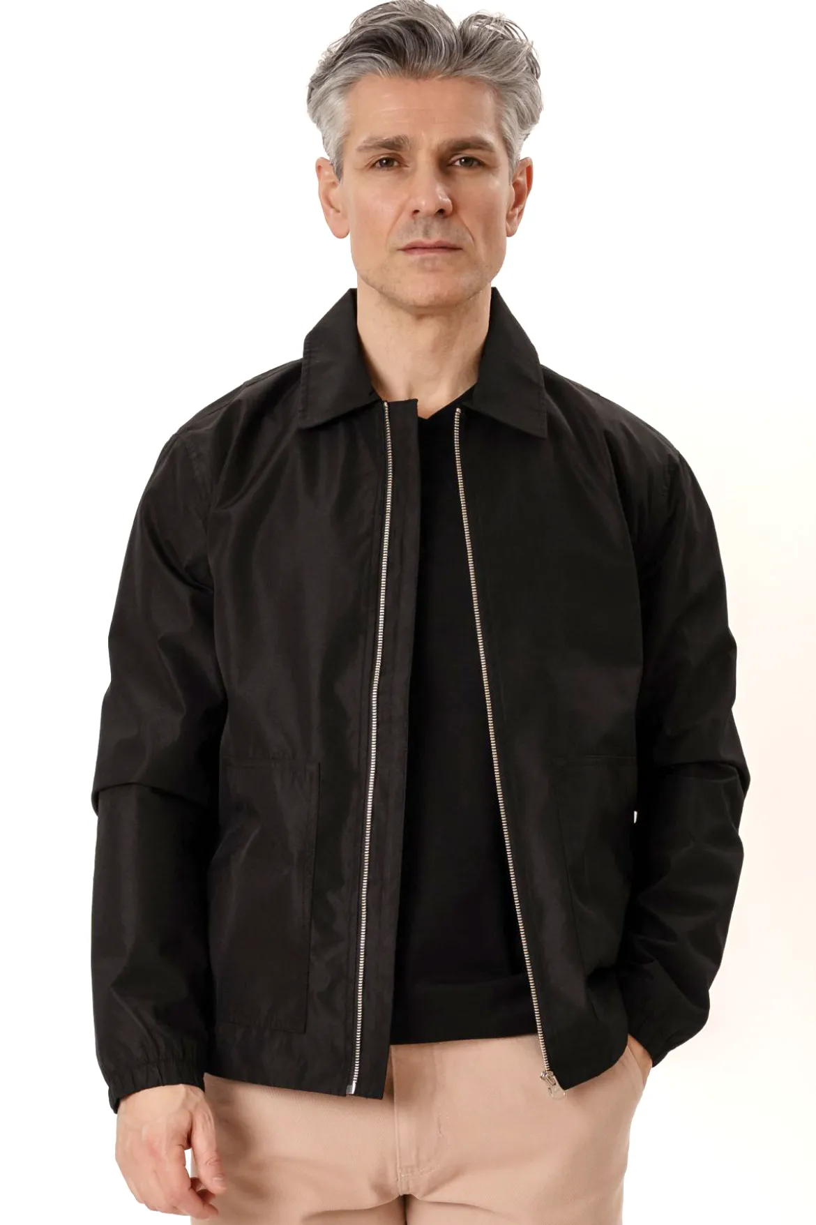 Milan Zipper Jacket - Sort