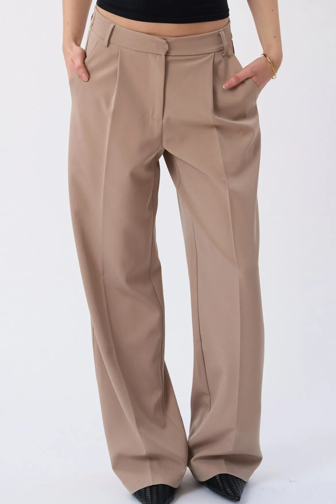 Mila Wide Pants - Beige