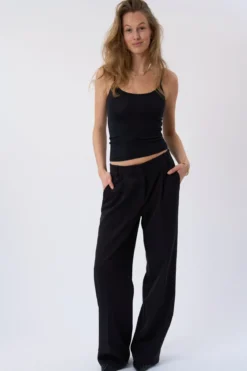 Mila Wide Pants - Sort