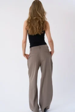 Mila Wide Pants - Taupe