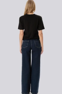 Miley Wide Jeans - Mørkeblå
